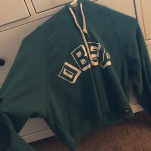 cropped obey hoodie